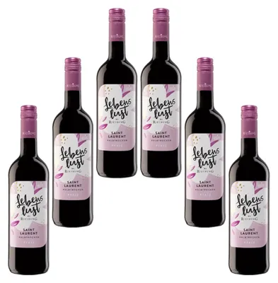 Produktbild von Rietburg Lebenslust Saint Laurent würziger Rotwein 750ml 6er Pack