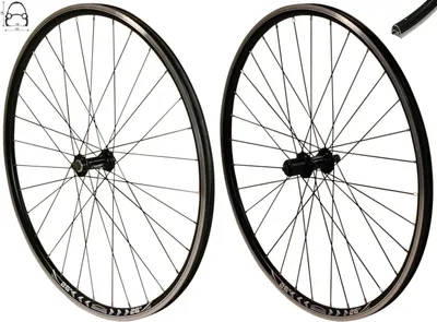 Produktbild von REDONDO 26 Zoll Laufrad Set Hinterrad Vorderrad V-Profil Felge Schwarz