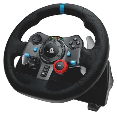 Produktbild von Logitech G G29 Driving Force, Lenkrad + Pedale, PC, PlayStation 4, PlayStation 5, Playstation 3, D-Pad, Analog, Kabelgebunden, USB