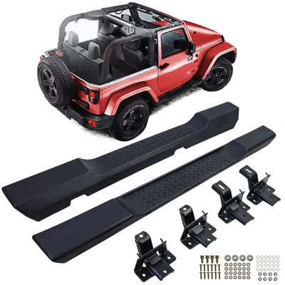 Für Jeep Wrangler JK 2007-2018 / 2-Türer Trittbretter Flankenschutz OE Style in der Farbe von Carparts-Online GmbH