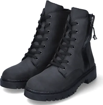 Zdjęcie produktu dla Rieker damskie buty zimowe/buty sznurowane/buty bojowe czarna sztuczna skóra rozmiar: 41