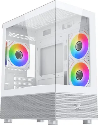 Immagine prodotto di Case PC Mini Tower XIGMATEK Alphard M Arctic, Micro ATX/Mini-ITX, 4x120mm A-RGB, Panoramico, Bianco