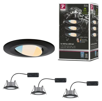 Obrázok produktu pre Paulmann LED vstavané svietidlo Calla sada 3 otočných