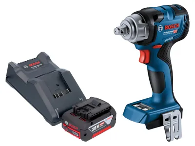 Image de Bosch GDS 18V-330 HC Professional Visseuse à choc sans fil 18 V 330 Nm 1/2" Brushless + 1x batterie 4,0 Ah + chargeur
