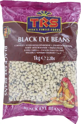 Produktbild von TRS Schwarzaugige Bohnen 1kg / BLACK EYE BEANS / Schwarzaugenbohnen / Augenbohne
