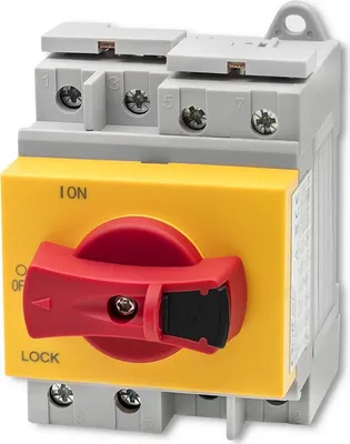 Obrázek produktu pro Stejnosměrný vypínač Qoltec s funkcí blokování | hlavní vypínač | 1200V | 32A | 8kV | 4P