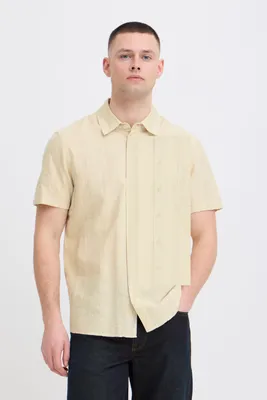 Image de Blend BHDARIUS Chemise à manches courtes pour homme Chemise pour homme 100 % coton Coupe classique