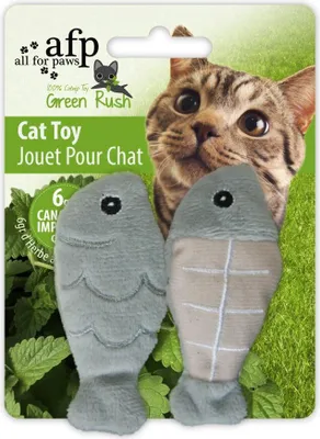 Produktbild von All for Paws Green Rush Fische 2 Stück