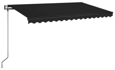 Image de vidaXL Store automatique avec LED & capteur de vent 450x350 cm Anthracite