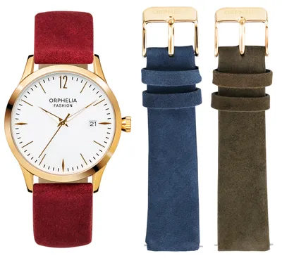 Productafbeelding van Orphelia damesarmbandhorloge, analoog, quartz, leder, model OF714888
