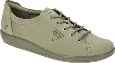 Produktbild von Ecco SOFT 2.0 Damenschuhe - bequeme Schnür- Halbschuhe grün Freizeit NEU