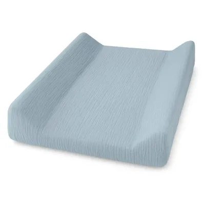 Produktbild von DOLCE SONNO Wickelauflagenbezug Musselin 50x70 cm – Atmungsaktiv, Sanft zur Babyhaut, 100% Baumwolle, Khaki