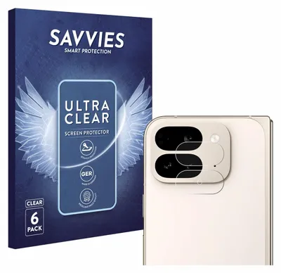 Produktbild von 6x Für Google Pixel 9 Pro Fold (NUR Kameraschutz) Schutzfolie Savvies Displayschutz Display Schutz Folie Klar Transparent