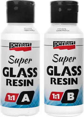 Zdjęcie produktu dla Żywica szklana 1:1 - super glass resin - Pentart - 2x125ml