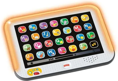 Immagine prodotto di Fisher-Price La mia prima tavoletta, Giocattoli elettronici per bambini, da 1 anno in su