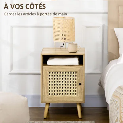 Immagine prodotto di Comodino vintage - Mobiletto da notte - Tavolino di servizio - Cassettiera - Mobiletto per la camera da letto - Set da 2