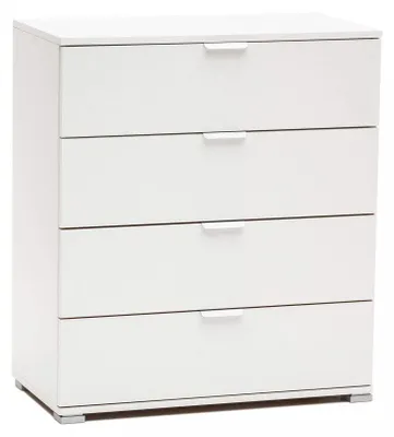 Immagine prodotto di Mobiletto 4 Cassetti Bianca 75x38x85 h cm in Truciolare bilaminato Bianco