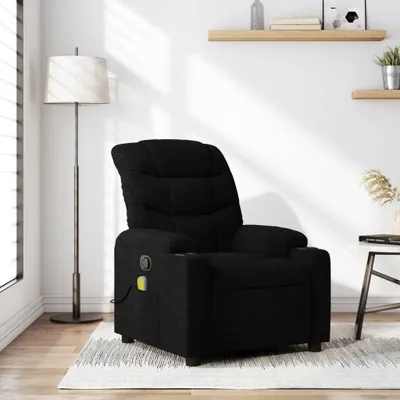 Produktbild von Massagesessel Fernsehsesel Schwarz Stoff 374158