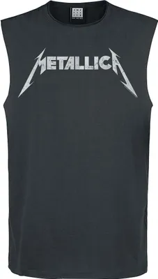 Produktbild von Metallica Tank-Top Herren Amplified Collection - Logo charcoal L