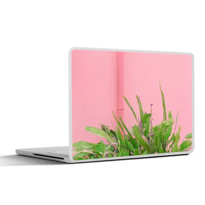 Produktbild von MuchoWow® Laptop Aufkleber Sticker Cover Pflanze - Sommer - Rosa 25x18 cm - Laptop-Deko