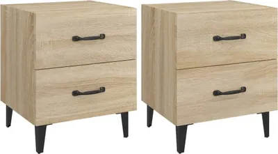 Produktbild von Nachttische 2 Stk. Sonoma-Eiche 40x35x47,5 cm