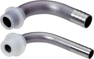 Produktbild von Bierschlauchtülle gebogen CNS,mit angespritzter Dichtung, NW 10mm
