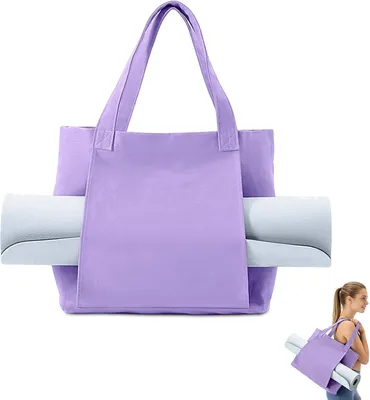 Image de Sac de sport 45 x 35 x 15 cm, en toile, avec fermeture rapide, idéal pour le yoga
