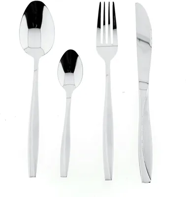 Image de Almina 84 pièces de couverts design en acier inoxydable pour 12 personnes