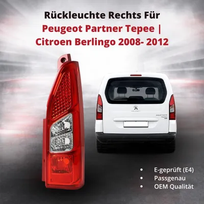 Immagine prodotto di Luce posteriore Luce posteriore destra Per Peugeot Partner Tepee | Citroen Berlingo 2008- 2012 | 6350FH