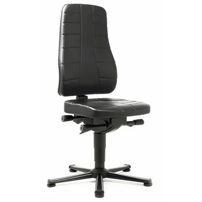 Produktbild von bimos Arbeitsdrehstuhl All-In-One schwarz Kunstleder