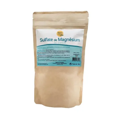 Image de Sulfate de magnésium sel d'Epsom 500g Nature & Partage