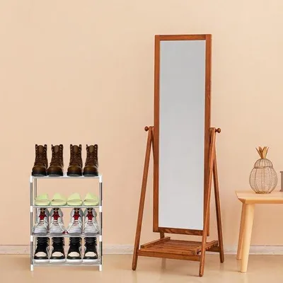 Produktbild von Famanu Schuhregal aus Stahl - 25 x 42 x 54 cm, 4 Ebenen