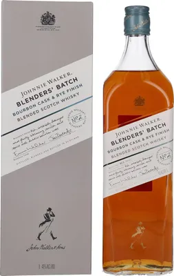 Produktbild von Johnnie Walker Blenders Batch Bourbon Cask & Rye + Box 1000ml 40% Vol.