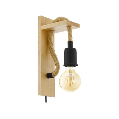 Zdjęcie produktu dla Eglo 43197 RAMPSIDE E27 lampa ścienna czarny brąz