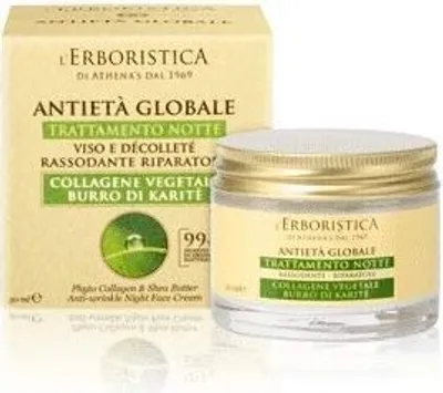 Produktbild von L'Erboristica Anti-Aging Nachtpflege für Gesicht und Dekolleté, 50 ml - Zellregeneration Stimulierende Behandlung