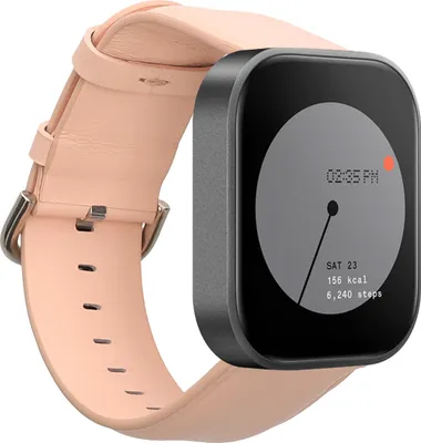 Produktbild von kwmobile Armband kompatibel mit CMF by Nothing Watch Pro (D395) - Echtleder Fitnesstracker Sportarmband Band