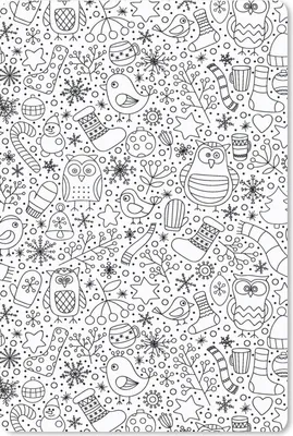 Produktbild von MuchoWow® Mauspad Mousepad Design - Winter - Schwarz - Weiß - Weihnachten 18x27 cm - Mousepads - Maus Mat - Pad - Mausunterlage
