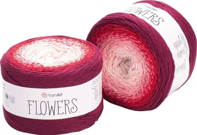 Produktbild von Yarn Art Flowers 269 Red Pink Strickgarn