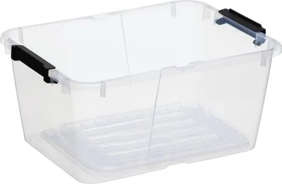 Produktbild von plast team Aufbewahrungsbox HOME BOX FLEX 15 Liter transparent