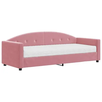 Produktbild von vidaXL Tagesbett mit Matratze Rosa 80x200 cm Samt
