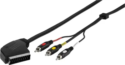 Produktbild von Scart / Cinch Verbindung IN / OUT, 2m (47017)