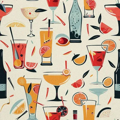 Produktbild von OUTDOOR DEKOSTOFFE OXFORD - Motiv Cocktail | DX8564