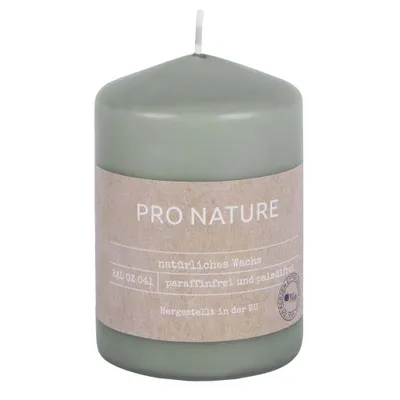 Obrázok produktu pre Sviečka Pro Nature Stearin Pillar Candle - 100x68mm Mint