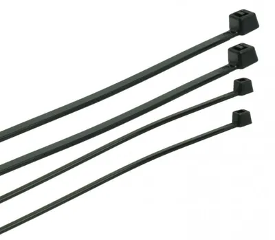 Productafbeelding van PLASTROL kunststofband, zwart, 4,8 x 450 mm, 50 stuks.