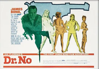 Zdjęcie produktu dla James Bond – Dr No – 007 – Grafika artystyczna – 30 x 40 cm – Plakat