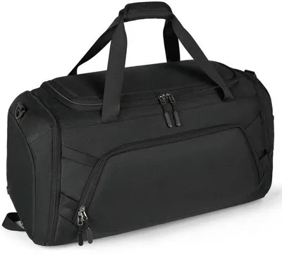 Image de Sac de sport Unyqoos® pour hommes, 40–55 L (62×30×32 cm) – polyester résistant à l'eau, 11 compartiments, compartiment à chaussures avec ventilation et compartiment pour les vêtements mouillés, 1,41 kg