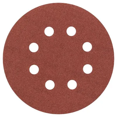 Produktbild von Schleifblatt C430, 125 mm, 180, 8 Löcher, Klett, 5er-Pack
