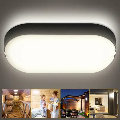 Produktbild von karpal LED-Aussenleuchte 18W Wandleuchte Aussenwandleuchte 4000K Neutralweiss IP54 wasserdicht fuer Garten Terrasse Garage Flur Keller 1 Stueck
