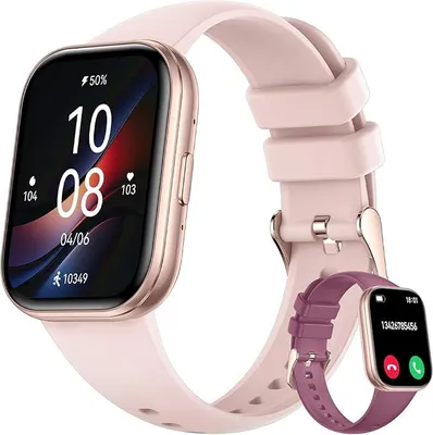 Produktbild von Smartwatch für Damen Herren mit Telefonfunktion,1.75" Fitnessuhr mit Pulsmesser SpO2 Schlafmonitor Schrittzähler IP68 Wasserdicht,120+ Sportmodi