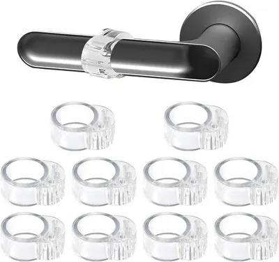Productafbeelding van PVC-deurstopper voor wanden en deuren, transparant, verkrijgbaar in 17 mm en 20 mm